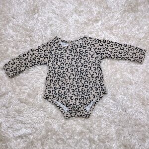 JESSICA SIMPSON || Baby Girl (0-3M) Animal Print Bodysuit